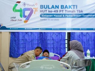 PT Timah Kembali Gelar Khitanan Massal, Warga Kundur Antusias Ikuti Program Bulan Bakti