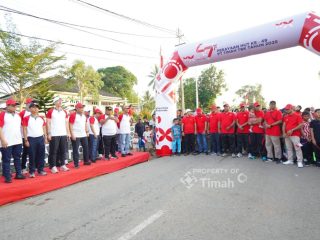 Semarakan HUT Ke – 49 PT Timah, Ribuan Masyarakat Karimun Ikuti Pekan Sehat 'Untuk Merah Putih'