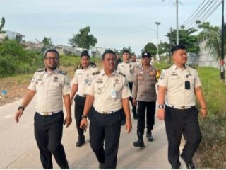 Ka. KPR Rutan Batam Pimpin Kontrol Brandgang Luar, Deteksi Dini Kamtib