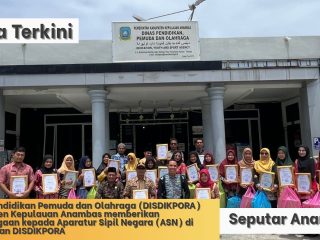 DISDIKPORA Anambas Beri Penghargaan ASN Berprestasi atas Capaian Kinerja 2025