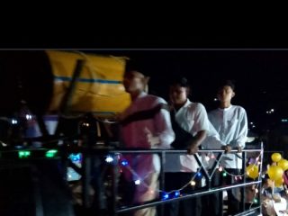 Bupati Aneng Lepas Pawai Takbiran di Tarempa, Warga Diingatkan Utamakan Keselamatan