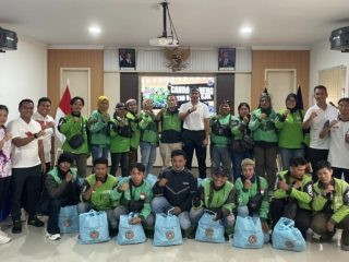 Canda dan Kepedulian, Rutan Batam Rangkul Ojol Lewat Coffee Morning dan Baksos