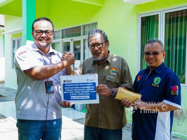 Dukung Prestasi Atlet Daerah, PT TIMAH Tingkatkan Sarana Latihan Atlet Panahan di Belitung Timur