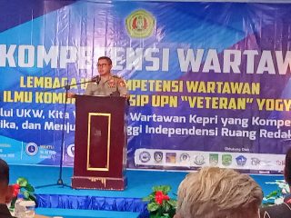 Suasana Uji Kompetensi Wartawan di Ballroom Hotel CK Tanjungpinang