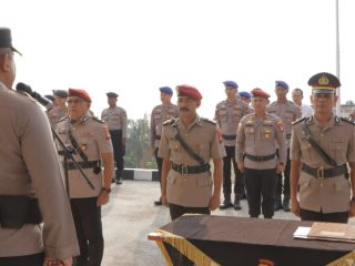 Kapolres Anambas Tekankan Semangat Baru dalam Sertijab Kasat Reskrim dan Pelantikan Kasikum