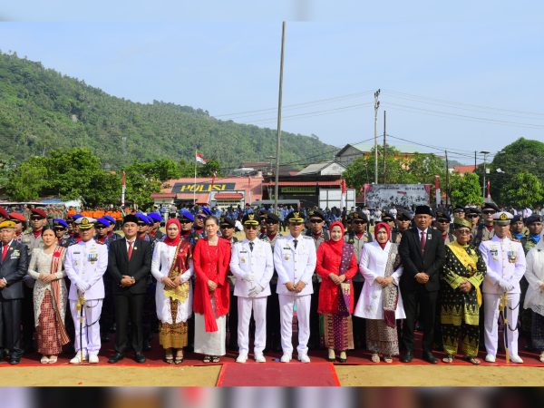 Danlanal Tarempa Hadiri Upacara HUT ke-81 Kemerdekaan RI, Kobarkan Semangat Indonesia Berdaulat, Adil dan Makmur