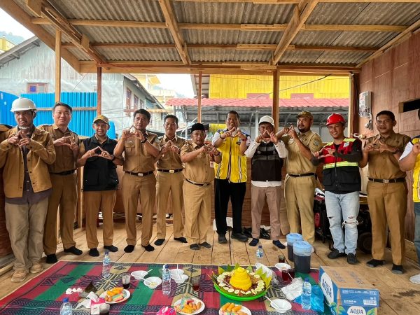 Pemkab Anambas Gelar Tepung Tawar, Renovasi Lanjutan Pasar Loka Masuki Tahap Pemancangan Tiang