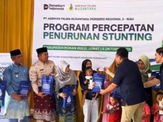 PT Agrinas Palma Nusantara Dorong Percepatan Penurunan Stunting di Rokan Hulu Melalui Program TJSL
