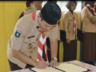 Wabup Anambas Kukuhkan Pengurus Pramuka Siantan Utara